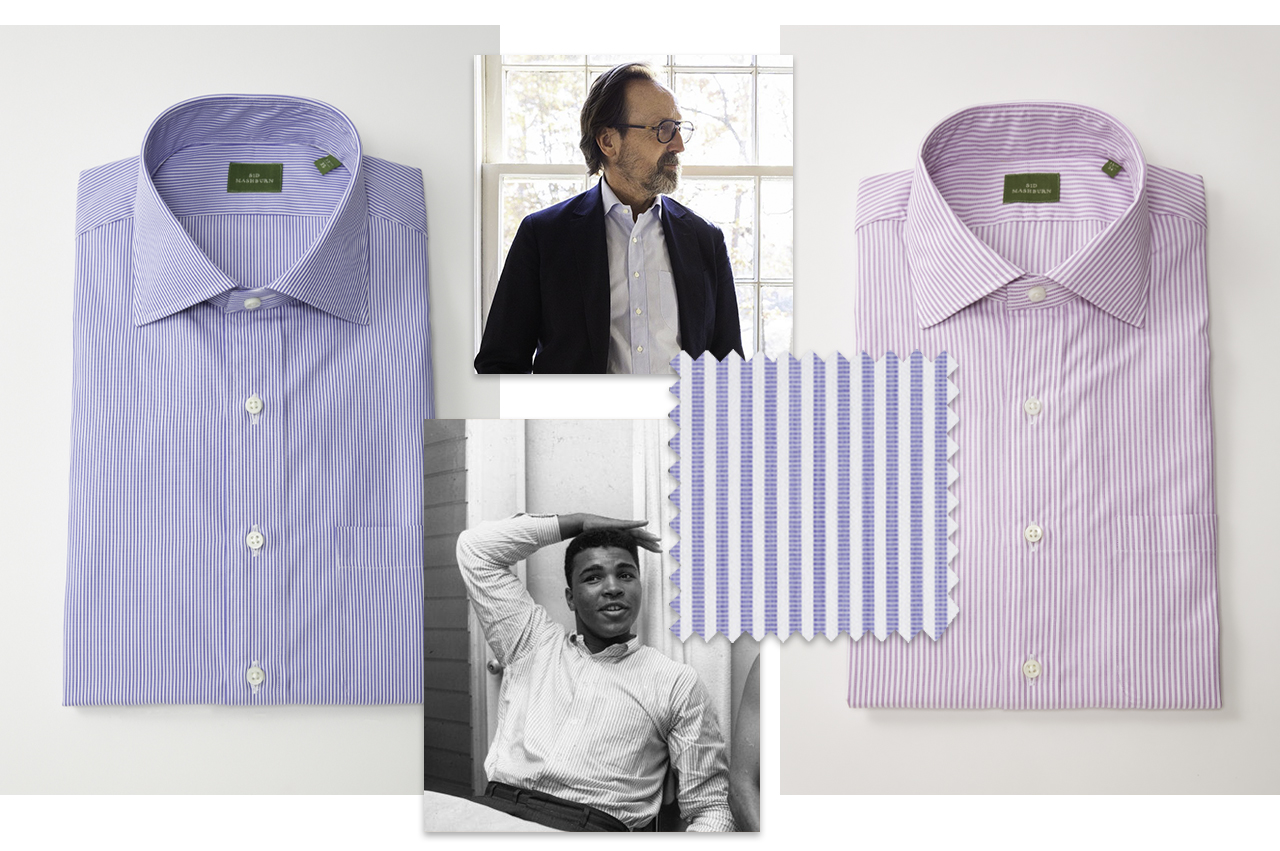 subtle stripes shirts collage